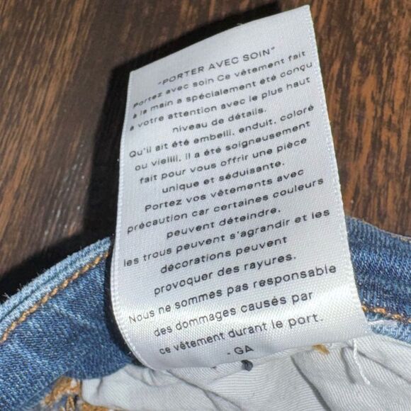 Good American Blue Skinny Jeans Women’s Size 10/30 Mid Rise Stretch Denim - Picture 7 of 10